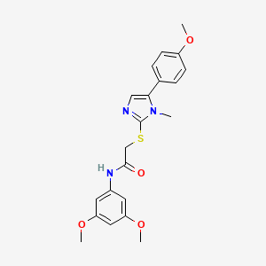N-(3,5-dimethoxyphenyl)-2-((5-(4-methoxyphenyl)-1-methyl-1H-imidazol-2-yl)thio)acetamide