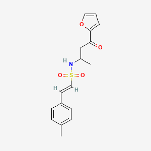 (E)-N-[4-(Furan-2-YL)-4-oxobutan-2-YL]-2-(4-methylphenyl)ethenesulfonamide