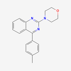 molecular formula C19H19N3O B3014343 4-(4-(p-Tolyl)quinazolin-2-yl)morpholine CAS No. 313405-44-6