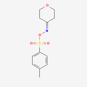 molecular formula C12H15NO4S B3014347 (Oxan-4-ylidene)amino 4-methylbenzene-1-sulfonate CAS No. 61108-59-6