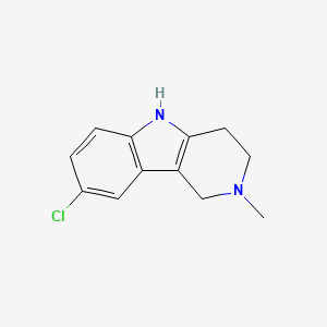 molecular formula C12H13ClN2 B3014367 8-Chloro-2-methyl-2,3,4,5-tetrahydro-1H-pyrido[4,3-b]indole CAS No. 17223-45-9