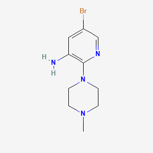 B3014375 5-Bromo-2-(4-methylpiperazin-1-yl)pyridin-3-amine CAS No. 1226389-57-6