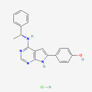 molecular formula C20H19ClN4O B3014393 PKI-166 hydrochloride 