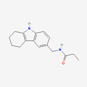 molecular formula C16H20N2O B3014442 N-((2,3,4,9-tetrahydro-1H-carbazol-6-yl)methyl)propionamide CAS No. 852137-95-2