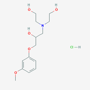2,2'-((2-Hydroxy-3-(3-methoxyphenoxy)propyl)azanediyl)diethanol hydrochloride