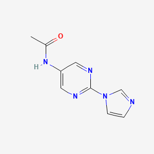 N-(2-(1H-imidazol-1-yl)pyrimidin-5-yl)acetamide