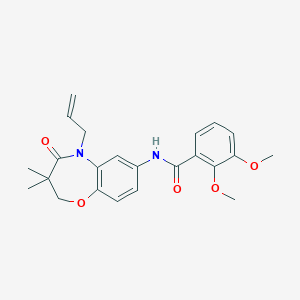 N-(5-allyl-3,3-dimethyl-4-oxo-2,3,4,5-tetrahydrobenzo[b][1,4]oxazepin-7-yl)-2,3-dimethoxybenzamide