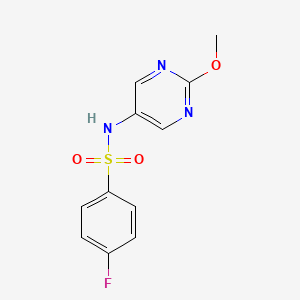 4-fluoro-N-(2-methoxypyrimidin-5-yl)benzenesulfonamide