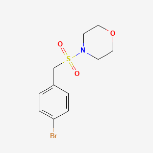 molecular formula C11H14BrNO3S B3014512 4-((4-Bromobenzyl)sulfonyl)morpholine CAS No. 950255-96-6