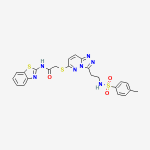N-(benzo[d]thiazol-2-yl)-2-((3-(2-(4-methylphenylsulfonamido)ethyl)-[1,2,4]triazolo[4,3-b]pyridazin-6-yl)thio)acetamide