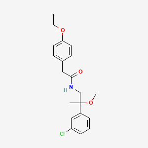 molecular formula C20H24ClNO3 B3014525 N-[2-(3-chlorophenyl)-2-methoxypropyl]-2-(4-ethoxyphenyl)acetamide CAS No. 1798544-93-0