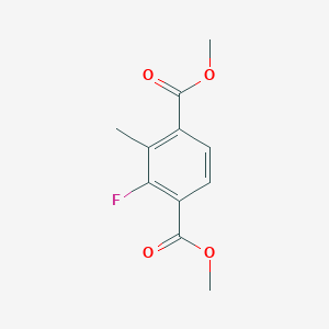 molecular formula C11H11FO4 B3014536 Dimethyl 2-fluoro-3-methylbenzene-1,4-dicarboxylate CAS No. 2408969-42-4