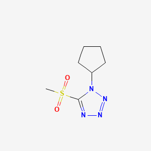 1-cyclopentyl-5-methanesulfonyl-1H-1,2,3,4-tetrazole