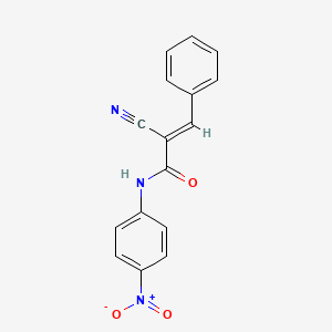 (E)-2-cyano-N-(4-nitrophenyl)-3-phenylacrylamide