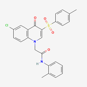 2-(6-chloro-4-oxo-3-tosylquinolin-1(4H)-yl)-N-(o-tolyl)acetamide