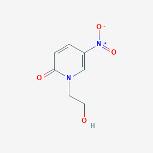 molecular formula C7H8N2O4 B3014552 1-(2-Hydroxyethyl)-5-nitro-1,2-dihydropyridin-2-one CAS No. 1090858-69-7