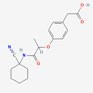 2-(4-{1-[(1-Cyanocyclohexyl)carbamoyl]ethoxy}phenyl)acetic acid