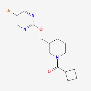 [3-[(5-Bromopyrimidin-2-yl)oxymethyl]piperidin-1-yl]-cyclobutylmethanone