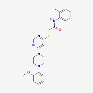 B3014575 N-(3-fluorophenyl)-2-{[4-(4-methyl-2-phenyl-1,3-thiazol-5-yl)-6-oxo-1,6-dihydropyrimidin-2-yl]thio}acetamide CAS No. 1251582-24-7
