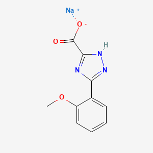 molecular formula C10H8N3NaO3 B3014654 Sodium;3-(2-methoxyphenyl)-1H-1,2,4-triazole-5-carboxylate CAS No. 2375271-08-0