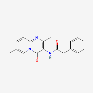 molecular formula C18H17N3O2 B3014662 N-(2,7-dimethyl-4-oxo-4H-pyrido[1,2-a]pyrimidin-3-yl)-2-phenylacetamide CAS No. 946234-80-6