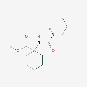 molecular formula C13H24N2O3 B3014683 Methyl 1-{[(2-methylpropyl)carbamoyl]amino}cyclohexanecarboxylate CAS No. 1429901-70-1