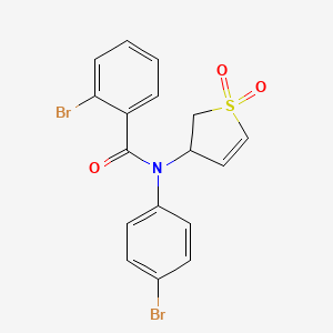 2-bromo-N-(4-bromophenyl)-N-(1,1-dioxido-2,3-dihydrothien-3-yl)benzamide