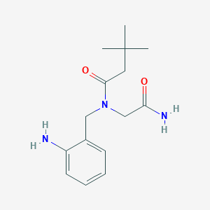 N-[(2-aminophenyl)methyl]-N-(carbamoylmethyl)-3,3-dimethylbutanamide