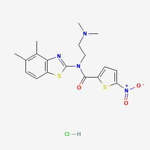 N-(2-(dimethylamino)ethyl)-N-(4,5-dimethylbenzo[d]thiazol-2-yl)-5-nitrothiophene-2-carboxamide hydrochloride