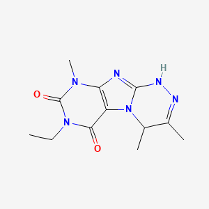 7-ethyl-3,4,9-trimethyl-7,9-dihydro-[1,2,4]triazino[3,4-f]purine-6,8(1H,4H)-dione