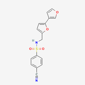 N-([2,3'-bifuran]-5-ylmethyl)-4-cyanobenzenesulfonamide