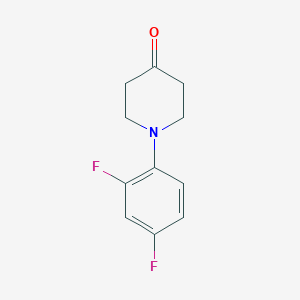 molecular formula C11H11F2NO B3014741 1-(2,4-Difluorophenyl)piperidin-4-one CAS No. 1016680-08-2