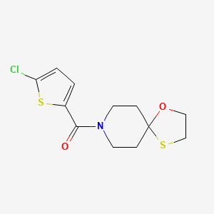 (5-Chlorothiophen-2-yl)(1-oxa-4-thia-8-azaspiro[4.5]decan-8-yl)methanone