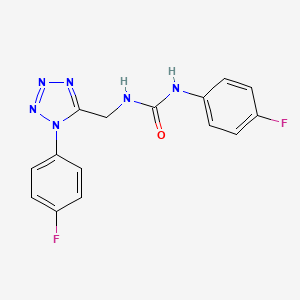 1-(4-fluorophenyl)-3-((1-(4-fluorophenyl)-1H-tetrazol-5-yl)methyl)urea