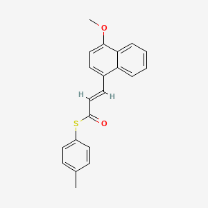 S-(4-methylphenyl) 3-(4-methoxy-1-naphthyl)-2-propenethioate