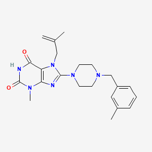 3-Methyl-8-[4-[(3-methylphenyl)methyl]piperazin-1-yl]-7-(2-methylprop-2-enyl)purine-2,6-dione