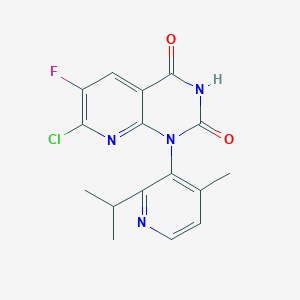 7-Chloro-6-fluoro-1-(2-isopropyl-4-methyl-3-pyridyl)pyrido[2,3-d]pyrimidine-2,4-dione