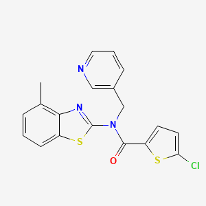 5-chloro-N-(4-methylbenzo[d]thiazol-2-yl)-N-(pyridin-3-ylmethyl)thiophene-2-carboxamide