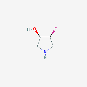 molecular formula C4H8FNO B3014788 (3R,4S)-4-Fluoropyrrolidin-3-ol CAS No. 1434248-02-8; 1638784-46-9