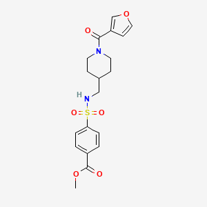 methyl 4-(N-((1-(furan-3-carbonyl)piperidin-4-yl)methyl)sulfamoyl)benzoate