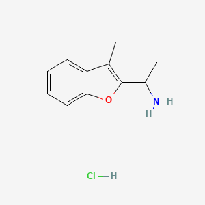 1-(3-Methyl-1-benzofuran-2-yl)ethan-1-amine hydrochloride