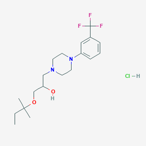 1-(Tert-pentyloxy)-3-(4-(3-(trifluoromethyl)phenyl)piperazin-1-yl)propan-2-ol hydrochloride