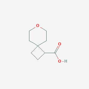 molecular formula C9H14O3 B3014803 7-Oxaspiro[3.5]nonane-1-carboxylic acid CAS No. 1784418-25-2