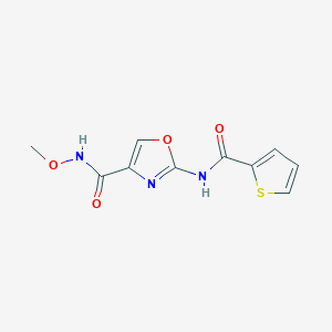 N-methoxy-2-(thiophene-2-carboxamido)oxazole-4-carboxamide