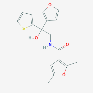 molecular formula C17H17NO4S B3014815 N-(2-(furan-3-yl)-2-hydroxy-2-(thiophen-2-yl)ethyl)-2,5-dimethylfuran-3-carboxamide CAS No. 2034335-28-7