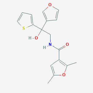 N-(2-(furan-3-yl)-2-hydroxy-2-(thiophen-2-yl)ethyl)-2,5-dimethylfuran-3-carboxamide