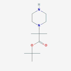 Tert-butyl 2-methyl-2-piperazin-1-ylpropanoate