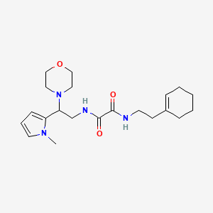 N1-(2-(cyclohex-1-en-1-yl)ethyl)-N2-(2-(1-methyl-1H-pyrrol-2-yl)-2-morpholinoethyl)oxalamide