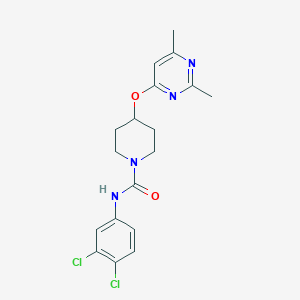 N-(3,4-dichlorophenyl)-4-((2,6-dimethylpyrimidin-4-yl)oxy)piperidine-1-carboxamide