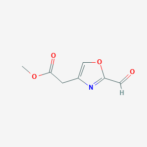 Methyl 2-(2-formyloxazol-4-yl)acetate